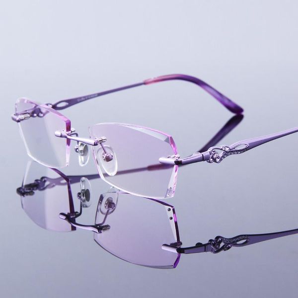 sunglasses women reading glasses rimless frame purple female hyperopia high clear lens frameless ladies for elderly presbyopic eye, White;black
sunglasses women reading glasses rimless frame purple female hyperopia high clear lens frameless ladies for elderly presbyopic eye, White;black
