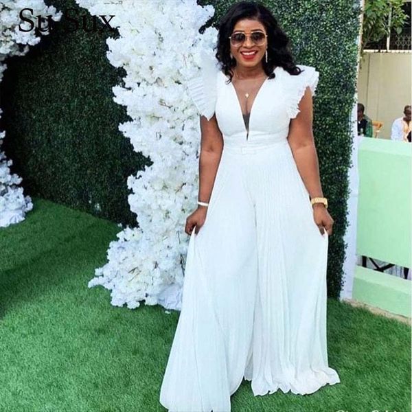 chiffon african clothes v neck womens jumpsuit ruffles pleated wide leg pants africa clothing playsuits boho beach, Black;white
chiffon african clothes v neck womens jumpsuit ruffles pleated wide leg pants africa clothing playsuits boho beach, Black;white