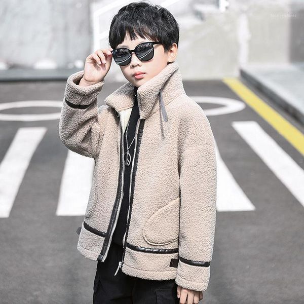 jackets 2021 children lambswool coat baby stand collar thicken warm jacket boys loose overcoat winter kids casual outwear z101, Blue;gray
jackets 2021 children lambswool coat baby stand collar thicken warm jacket boys loose overcoat winter kids casual outwear z101, Blue;gray
