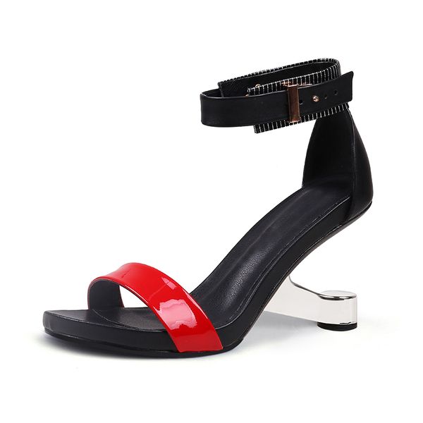 mixed color high heel women sandals genuine leather open toe 8cm strange heel summer women sandals black red party shoes
mixed color high heel women sandals genuine leather open toe 8cm strange heel summer women sandals black red party shoes