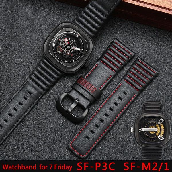 watch bands leather watchband for 7 fridays sf-m2 / 1 sf-p1 p2 p3c series chain accessories 28mm black wristband man's strap, Black;brown
watch bands leather watchband for 7 fridays sf-m2 / 1 sf-p1 p2 p3c series chain accessories 28mm black wristband man's strap, Black;brown