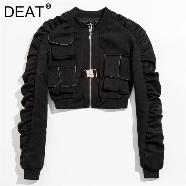 deat autumn winter women long sleeve round neck short jacket motorcycle style zipper black slim coat rc093 211014, Black;brown
deat autumn winter women long sleeve round neck short jacket motorcycle style zipper black slim coat rc093 211014, Black;brown