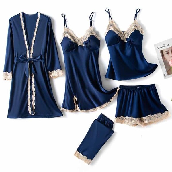 women's sleepwear pajamas set women lace bathrobe faux silk kimono gown robe lounge wear casual intimate lingerie 5pcs sleep, Black;red
women's sleepwear pajamas set women lace bathrobe faux silk kimono gown robe lounge wear casual intimate lingerie 5pcs sleep, Black;red