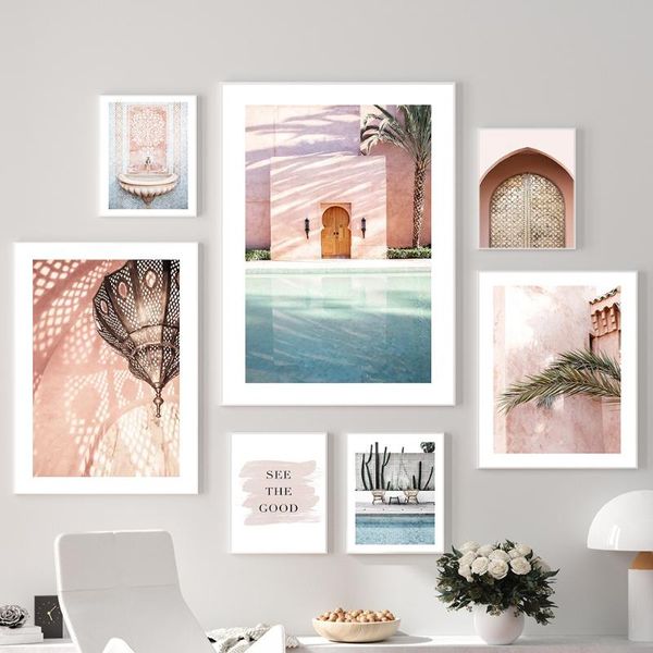 paintings nordic pink architecture poster morocco door swimming pool canvas green leaves wall art print pictures for living room decor
paintings nordic pink architecture poster morocco door swimming pool canvas green leaves wall art print pictures for living room decor