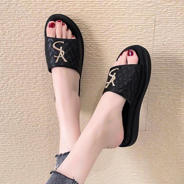 slippers bling crystal women 2021 spring outdoor home slides female mules shoes flip flops leather slipper, Black
slippers bling crystal women 2021 spring outdoor home slides female mules shoes flip flops leather slipper, Black