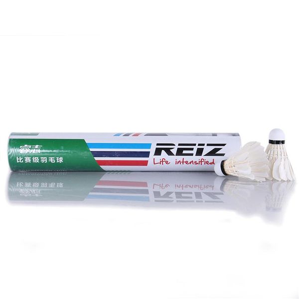 reiz x1 12pcs/tube badminton shuttlecocks white feather shuttlecocks badminton accessories for professional competition and game
reiz x1 12pcs/tube badminton shuttlecocks white feather shuttlecocks badminton accessories for professional competition and game