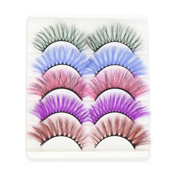 false eyelashes 5pairs 3d multicolor faux mink colorful natural long thick fluffy lash extension masquerade/cosplay fake lashes
false eyelashes 5pairs 3d multicolor faux mink colorful natural long thick fluffy lash extension masquerade/cosplay fake lashes