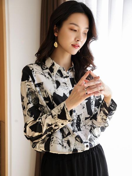 women's blouses & shirts vintage shirt silk female korean blouse women elegant long sleeve casual spring 2021 blusas mujer pph3661, White
women's blouses & shirts vintage shirt silk female korean blouse women elegant long sleeve casual spring 2021 blusas mujer pph3661, White