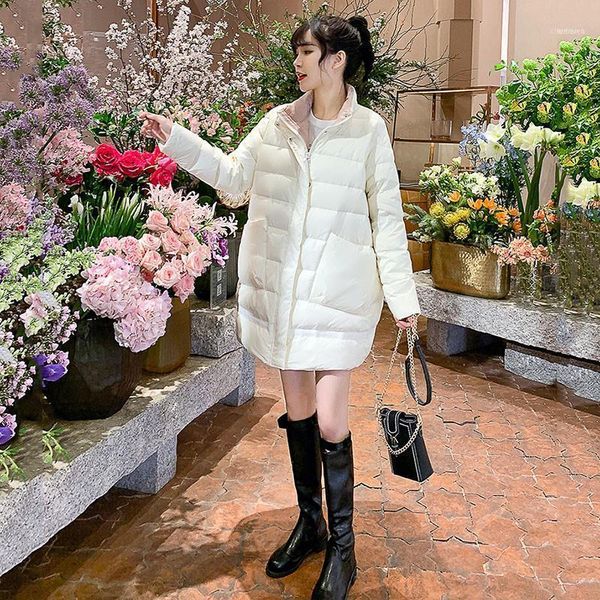 women's down & parkas 2021 winter thin section korean jacket fashion stand collar loose coat quality long paragraph white duck 241, Black
women's down & parkas 2021 winter thin section korean jacket fashion stand collar loose coat quality long paragraph white duck 241, Black