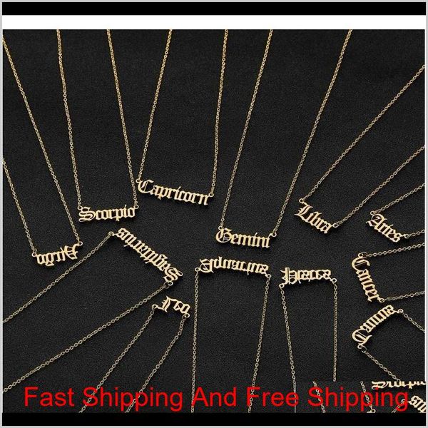 personalized letter zodiac necklace constellation necklaces custom stainless steel old english necklace birthday jewelry gifts ycufb 9 8xwob, Silver
personalized letter zodiac necklace constellation necklaces custom stainless steel old english necklace birthday jewelry gifts ycufb 9 8xwob, Silver