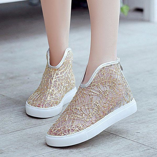 new fashion sequins women flat sandals shoes zipper hollow out sweet women casual sandals ladies, Black
new fashion sequins women flat sandals shoes zipper hollow out sweet women casual sandals ladies, Black