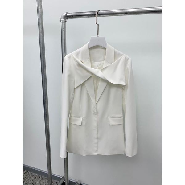 1.12 spring new two piece set multiple ways to wear temperament slim blazer coat, White;black
1.12 spring new two piece set multiple ways to wear temperament slim blazer coat, White;black