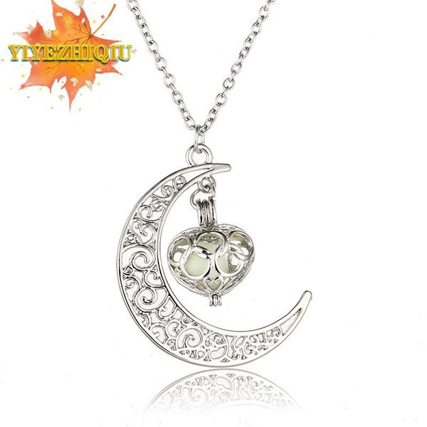 pendant necklaces neo-gothic luminous necklace women charm moon in the dark glowing stone for jewelry christmas gifts, Silver
pendant necklaces neo-gothic luminous necklace women charm moon in the dark glowing stone for jewelry christmas gifts, Silver