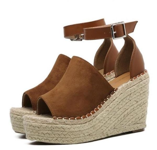 women sandals summer shoes platform wedges heel ankle strap shoes bohemia female espadrille sandals red big size 35-43, Black
women sandals summer shoes platform wedges heel ankle strap shoes bohemia female espadrille sandals red big size 35-43, Black