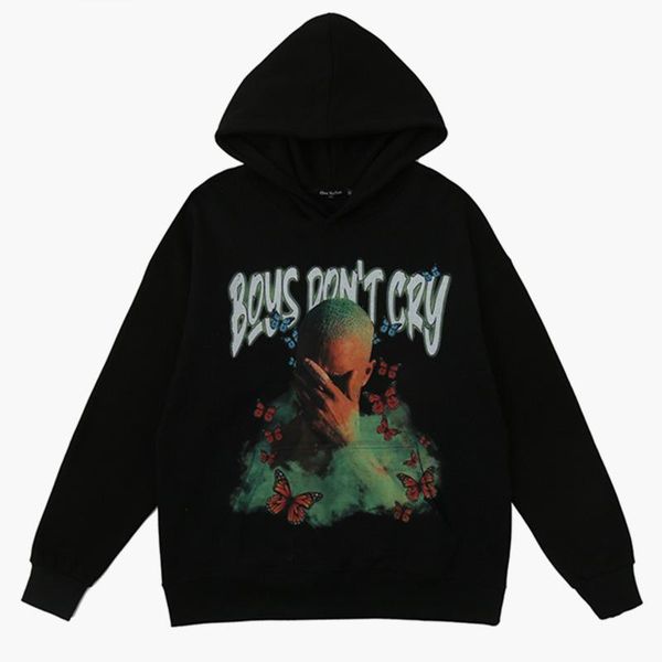 men's hoodies & sweatshirts 2021 preppy style cry boy print punk 100% cotton hoodie men hip hop pullover dark streetwear hooded sweatsh, Black
men's hoodies & sweatshirts 2021 preppy style cry boy print punk 100% cotton hoodie men hip hop pullover dark streetwear hooded sweatsh, Black