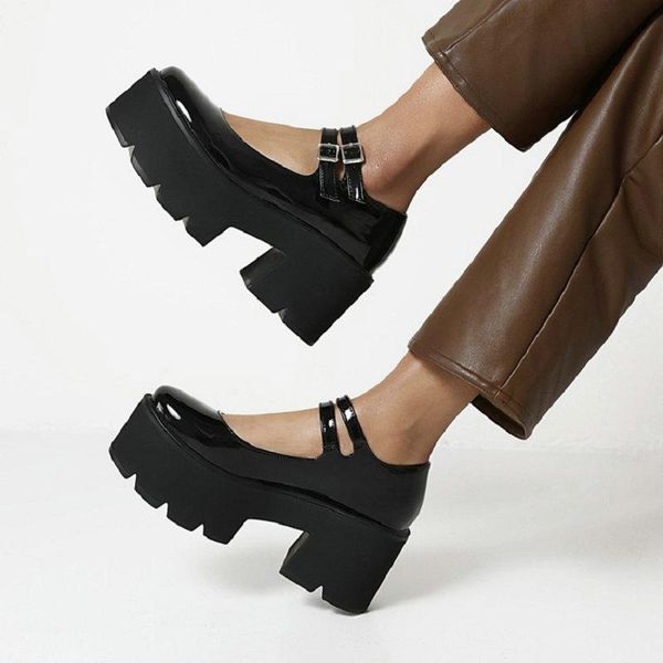 dress shoes zawsthia patent pu leather yellow purple platform chunky high heels womens pumps double buckle japanese students lady mary janes, Black
dress shoes zawsthia patent pu leather yellow purple platform chunky high heels womens pumps double buckle japanese students lady mary janes, Black