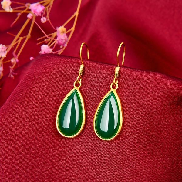 natural green hetian jade water drop earring 925 silver fashion jewelry chalcedony amulet gifts for women, Slivery;golden
natural green hetian jade water drop earring 925 silver fashion jewelry chalcedony amulet gifts for women, Slivery;golden