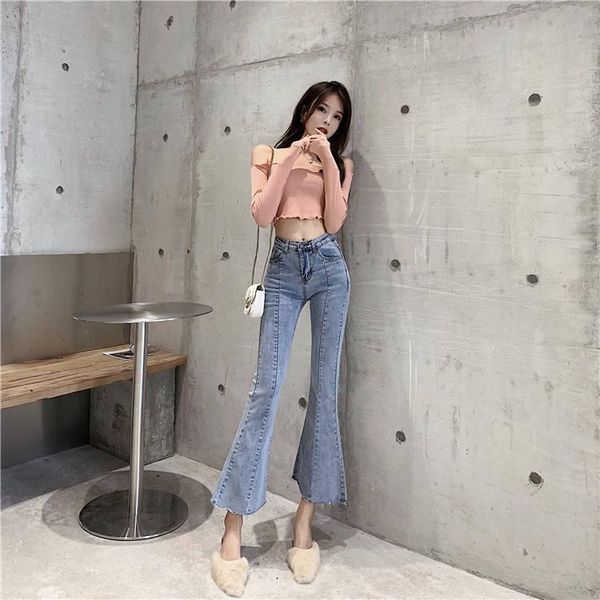 women's jeans woman pants spring and autumn 2021 baggy high waist hem wide pantalones vaqueros mujer, Blue
women's jeans woman pants spring and autumn 2021 baggy high waist hem wide pantalones vaqueros mujer, Blue