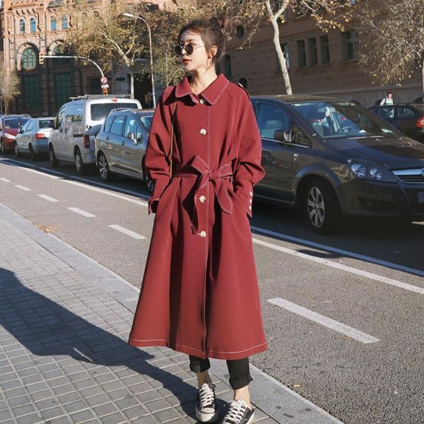 women's wool & blends 2021 autumn fashion coat british style high-end atmosphere beautiful and elegant windbreaker jacket mid-length, Black
women's wool & blends 2021 autumn fashion coat british style high-end atmosphere beautiful and elegant windbreaker jacket mid-length, Black