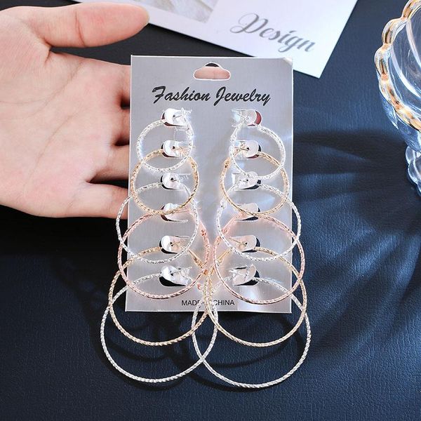 hoop & huggie 6/9/12 pair earrings set for women girl big round gold silver colors fashion jewelry punk ear clip earring, Golden;silver
hoop & huggie 6/9/12 pair earrings set for women girl big round gold silver colors fashion jewelry punk ear clip earring, Golden;silver