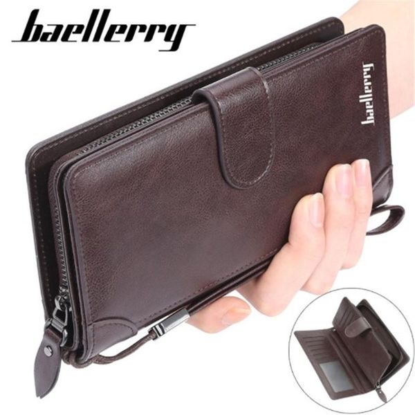 baellerry luxury men wallets long zipper large capacity male card holder multi-function wallet male purse with, Red;black
baellerry luxury men wallets long zipper large capacity male card holder multi-function wallet male purse with, Red;black