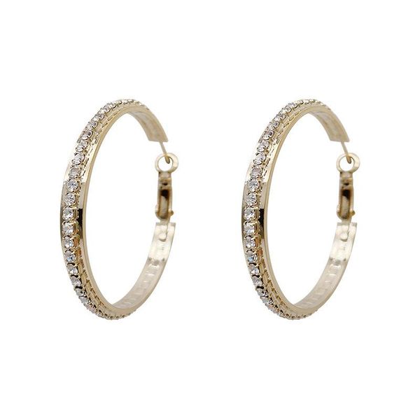 hoop & huggie large crystal metal earrings for office lady women luxury designround circle earring jewelry gift, Golden;silver
hoop & huggie large crystal metal earrings for office lady women luxury designround circle earring jewelry gift, Golden;silver