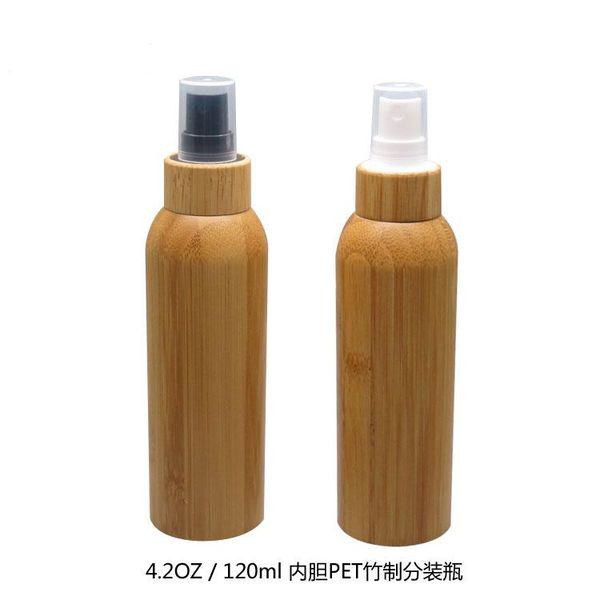 storage bottles & jars 10/20pcs 120ml empty cosmetic accessories sprayer nozzle bottle,bamboo fine mist toner emulsion lotion pump refillabl