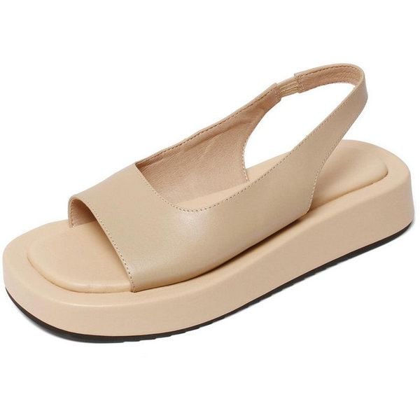 sandals concise design women 2021 summer genuine leather platform shoes woman est office lady flat, Black
sandals concise design women 2021 summer genuine leather platform shoes woman est office lady flat, Black
