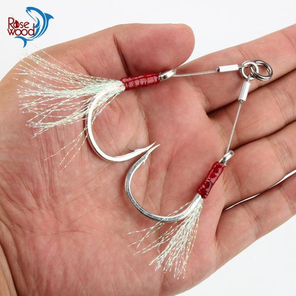 rosewood double steel wire jigging hook glow saltwater fishhook sea hooks boat fishing tackle 1/0 2/0 3/0 5/0 7/0 assist hooks
rosewood double steel wire jigging hook glow saltwater fishhook sea hooks boat fishing tackle 1/0 2/0 3/0 5/0 7/0 assist hooks