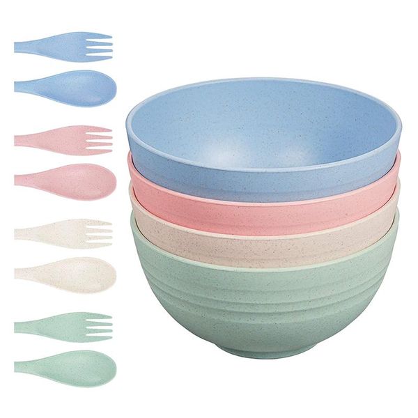 4 pcs cereal bowls, 24oz 4 color lightweight bowl,for children & adult,perfect for salad,pasta, steak,fruit
4 pcs cereal bowls, 24oz 4 color lightweight bowl,for children & adult,perfect for salad,pasta, steak,fruit