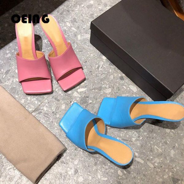 dress shoes women sqaure toe leather mules thin high heels sandals slippers summer sandal zapatos de mujer 2021, Black
dress shoes women sqaure toe leather mules thin high heels sandals slippers summer sandal zapatos de mujer 2021, Black