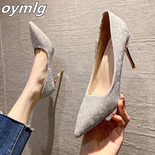 dress shoes women pumps 2021 spring silver fashion elegant thin high heels party quality pointed toe 8.5cm for, Black
dress shoes women pumps 2021 spring silver fashion elegant thin high heels party quality pointed toe 8.5cm for, Black