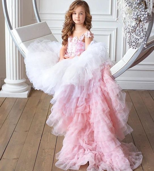 pink lace appliqued high low flower girl dresses for wedding toddler pageant gowns bateau neck tiered tulle beaded kids prom dress, White;blue
pink lace appliqued high low flower girl dresses for wedding toddler pageant gowns bateau neck tiered tulle beaded kids prom dress, White;blue