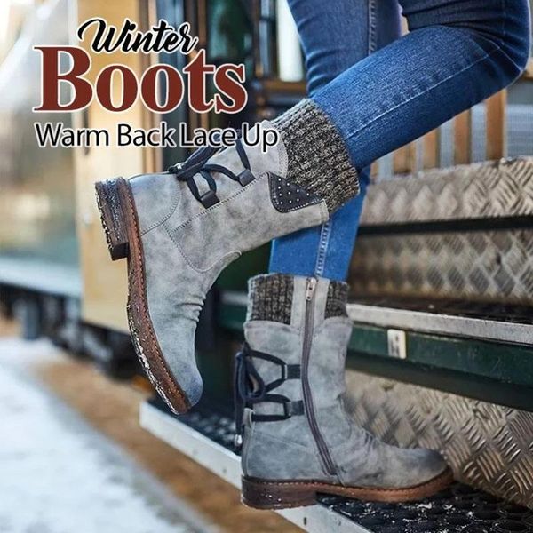 boots ly women middle calf retro pu leather booties casual low heel winter shoes do99, Black
boots ly women middle calf retro pu leather booties casual low heel winter shoes do99, Black