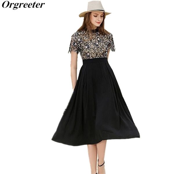 orgreeter summer style lace embroidery runway fashion dress women elegant patchwork long slim 210602, Black;gray
orgreeter summer style lace embroidery runway fashion dress women elegant patchwork long slim 210602, Black;gray