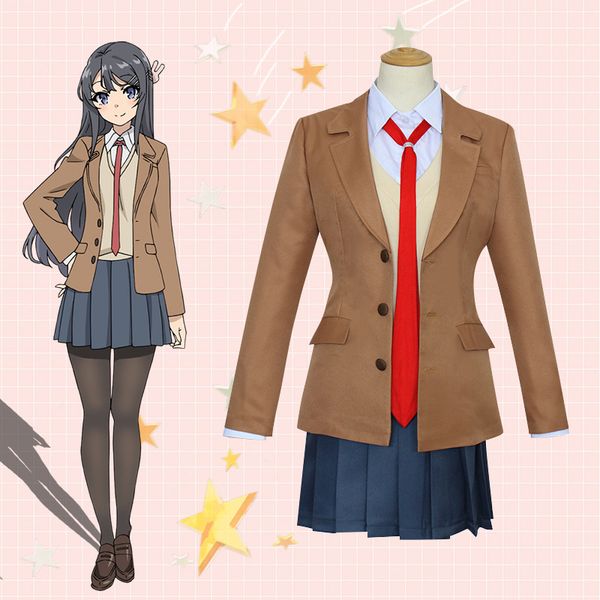 anime costumes anime rascal does not dream of bunny girl senpai sakurajima mai azisagawa sakuta jk school uniform woman cosplay costume, Black
anime costumes anime rascal does not dream of bunny girl senpai sakurajima mai azisagawa sakuta jk school uniform woman cosplay costume, Black