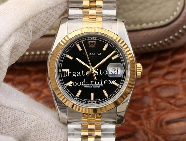 36mm flute bezel mens automatic cal.3135 watch ar factory 904l steel gold men 116233 black jubilee bracelet champagne 116231 eta watches, Slivery;brown
36mm flute bezel mens automatic cal.3135 watch ar factory 904l steel gold men 116233 black jubilee bracelet champagne 116231 eta watches, Slivery;brown