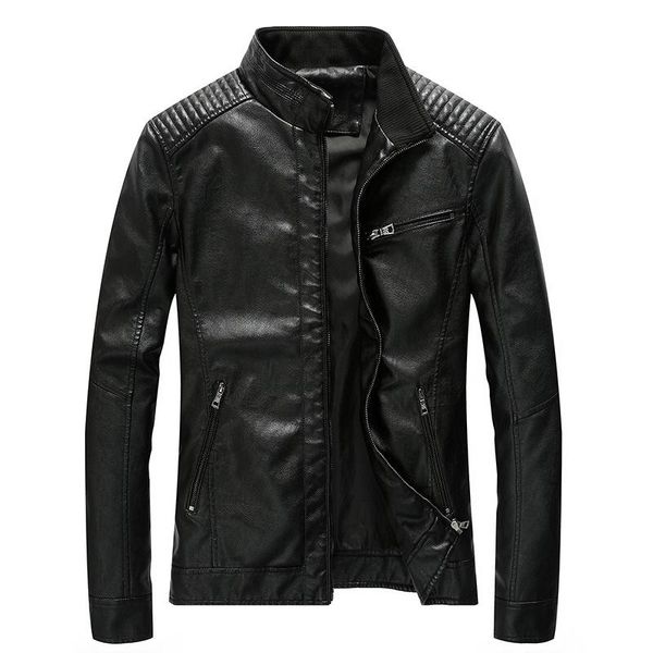 men's fur & faux men leather jacket spring autumn casual pu coat winter thick warm motorcycle outerwear jackets male clothes, Black
men's fur & faux men leather jacket spring autumn casual pu coat winter thick warm motorcycle outerwear jackets male clothes, Black