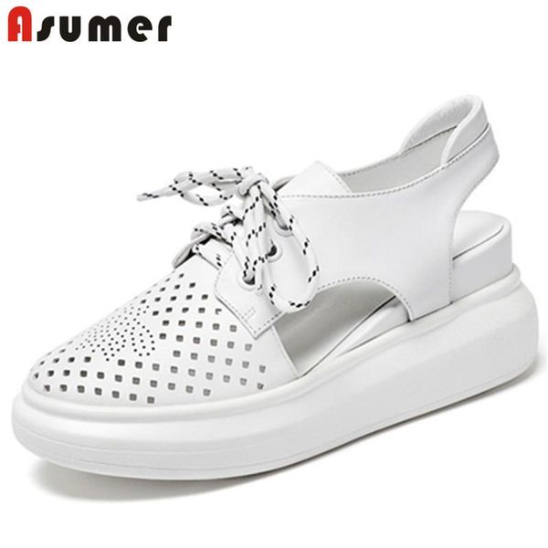 dress shoes asumer 2021 est genuine leather women sandals round toe cross tied sneaker comfortable casual wedges platform woman, Black
dress shoes asumer 2021 est genuine leather women sandals round toe cross tied sneaker comfortable casual wedges platform woman, Black
