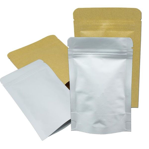 storage bags 100pcs/ lot brown white outer kraft paper bag self seal package pouches inner aluminum foil for dried food
storage bags 100pcs/ lot brown white outer kraft paper bag self seal package pouches inner aluminum foil for dried food