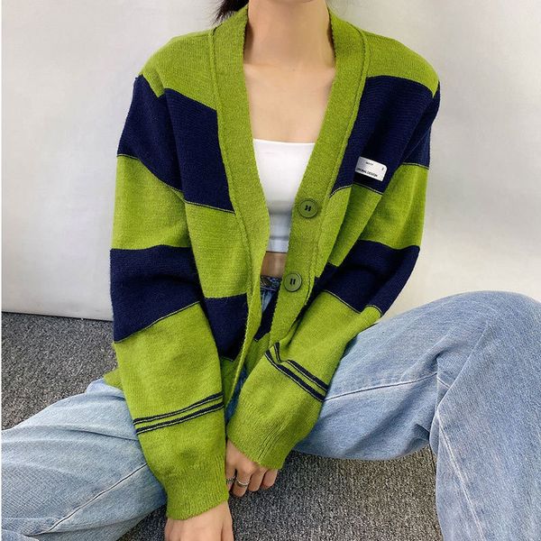 women's sweaters striped with low-necked female cardigan woman's single-coloured sweater breasted loose cardigans autumn casual sd, White;black
women's sweaters striped with low-necked female cardigan woman's single-coloured sweater breasted loose cardigans autumn casual sd, White;black
