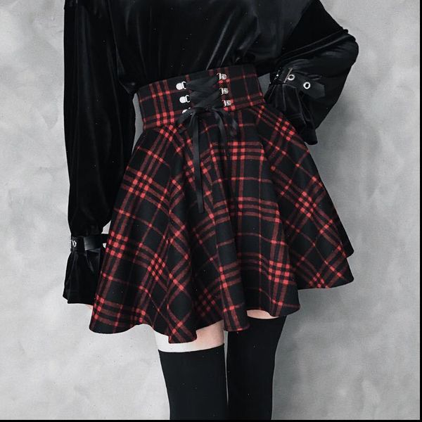 high waist mini gothic lace womens skirt up front a line checkered harajuku dancing korean style sweat short punk skirts, Black
high waist mini gothic lace womens skirt up front a line checkered harajuku dancing korean style sweat short punk skirts, Black