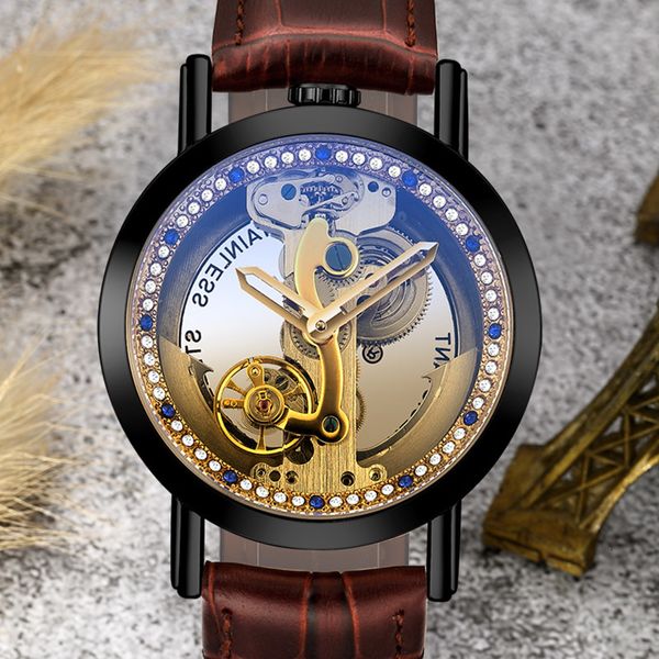 luxe mannen horloges mode holle transparante automatische mechanische diamond vliegwiel shenhua, Slivery;brown
luxe mannen horloges mode holle transparante automatische mechanische diamond vliegwiel shenhua, Slivery;brown