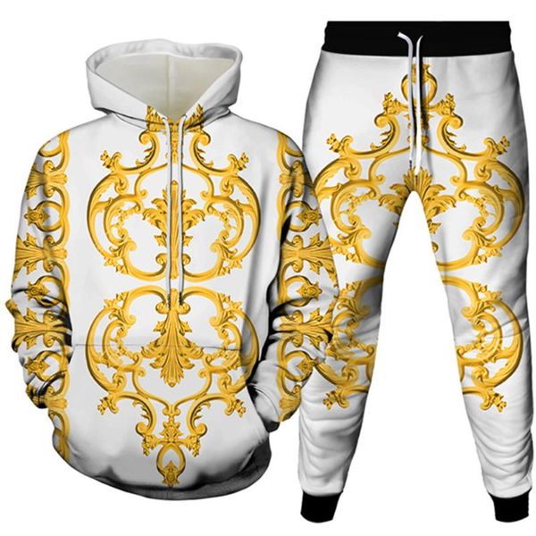men's tracksuits golden flowers male casual 3d printed clothes sets luxury royal harajuku autumn women hoodies+trousers 2pcs tracksuit, Gray
men's tracksuits golden flowers male casual 3d printed clothes sets luxury royal harajuku autumn women hoodies+trousers 2pcs tracksuit, Gray