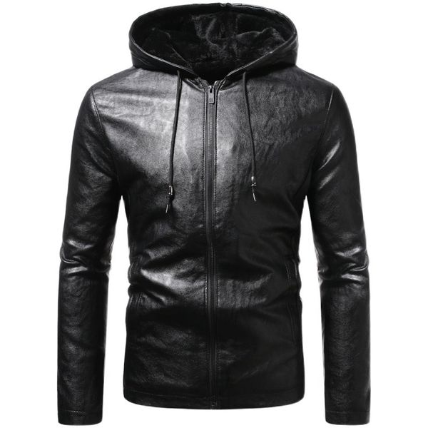 men's jackets 2021 warm winter with hood leather of plutonium casual male jacket thicken motorcycle outerwear males nypx, Black
men's jackets 2021 warm winter with hood leather of plutonium casual male jacket thicken motorcycle outerwear males nypx, Black