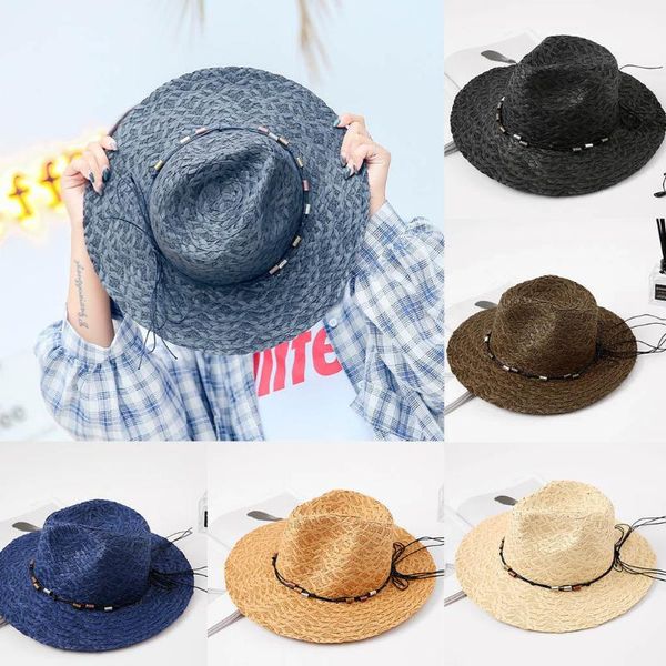 wide brim hats 2021 fashion summer sunscreen beach hat elegant and natural 15cm big straw ladies ribbon girl cap bow, Blue;gray
wide brim hats 2021 fashion summer sunscreen beach hat elegant and natural 15cm big straw ladies ribbon girl cap bow, Blue;gray