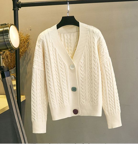 women's sweaters korean-style thick knitted cardigan, women's jacket long-sleeve black and white sweater for autumn winter c9hl, White;black
women's sweaters korean-style thick knitted cardigan, women's jacket long-sleeve black and white sweater for autumn winter c9hl, White;black