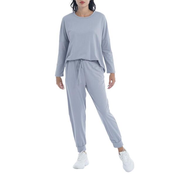 yoga outfit women spring autumn outfits casual sportswear long sleeves sweatshirt and loose pants set for leisure running fitness
yoga outfit women spring autumn outfits casual sportswear long sleeves sweatshirt and loose pants set for leisure running fitness