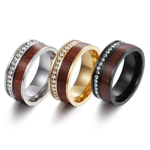 wedding rings ywshk 8mm width crystal stainless steel ring polished plane bevel inlaid wood grain man's bands male, Slivery;golden
wedding rings ywshk 8mm width crystal stainless steel ring polished plane bevel inlaid wood grain man's bands male, Slivery;golden