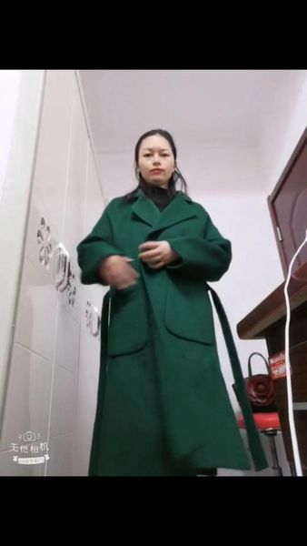 women's wool & blends 2021 long coat green women woll fasinon luxury designer, Black
women's wool & blends 2021 long coat green women woll fasinon luxury designer, Black
